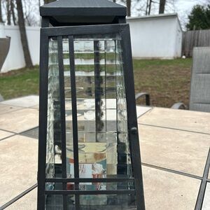 Elegant Black Lantern Candle Holder